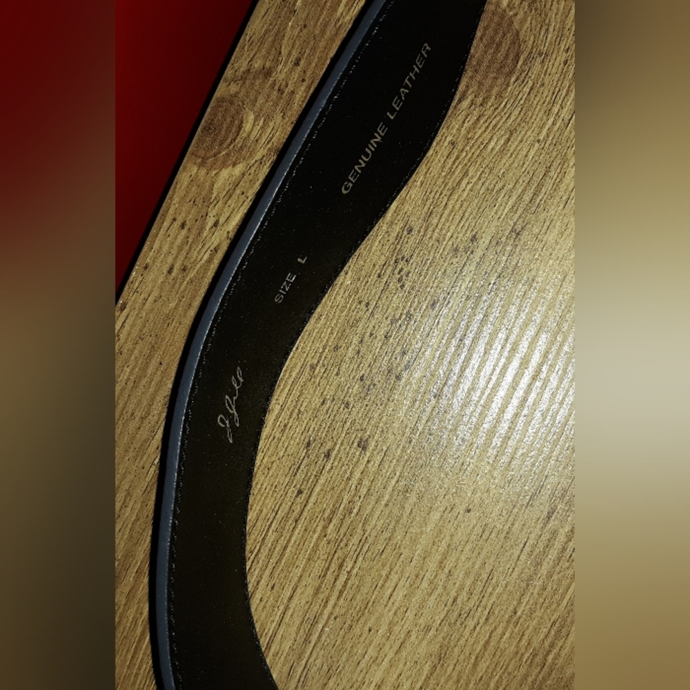 J Jill Women's Genuine Leather Black Belt Size Large